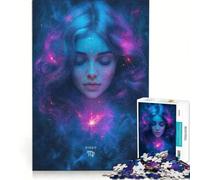 Puzzle da 1000 pezzi con il segno zodiacale della Vergine un gioco interattivo che allena la mente e la manualità con pezzi ad incastro di forma casuale 38x52cm