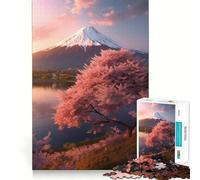 Puzzle da 1000 pezzi con il sereno Monte Fuji, ideale per ragazzi, per migliorare la memoria, facile da usare e per il tempo libero Taglio preciso Decorazione murale (38x52cm)