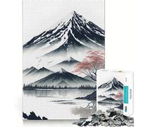 Puzzle da 1000 pezzi con il sereno Monte Fuji per adolescenti, gioco mentale, momento di relax, taglio di alta qualità, regalo artistico (50x75cm)