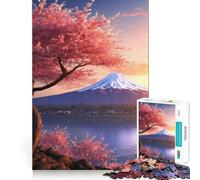 Puzzle da 1000 pezzi con il sereno Monte Fuji per adolescenti, gioco mentale, momento di relax, taglio di alta qualità, regalo artistico (38x52cm)