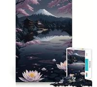 Puzzle da 1000 pezzi con il sereno Monte Fuji per adulti e ragazzi, ideale per stimolare la memoria, favorire la calma e favorire la fuga dalla realtà, con taglio liscio e un regalo speciale (50x75cm)