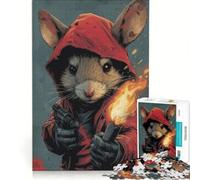 Puzzle da 1000 pezzi con il signor Topo gioco educativo antistress compleanno e Natale 38x26cm