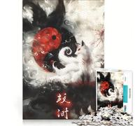Puzzle da 1000 pezzi con il simbolo cinese dello Yin e dello Yang, gioco educativo, divertente antistress, per rafforzare l'amore tra le coppie 38x26cm