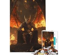 Puzzle da 1000 pezzi con il Trono del Drago di Fuoco gioco educativo sfida per l'intelligenza giocattolo avvincente regalo di Babbo Natale segreto regalo di compleanno (dimensioni 38x52cm)