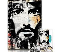 Puzzle da 1000 pezzi con il volto di Gesù per adolescenti, giocattoli, giochi educativi antistress, adatti per la decorazione della scrivania (38x26cm)