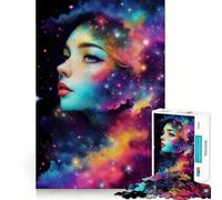 Puzzle da 1000 pezzi con il volto di Nebula e l'affascinante donna, ideale per adulti Gioco di logica stimolante, rilassante, con bordi trasparenti, regalo artistico (38x26cm)