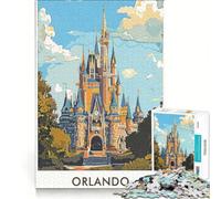 Puzzle da 1000 pezzi con illustrazione del Castello di Orlando gioco pratico difficile compleanno e Natale 38x52cm