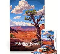 Puzzle da 1000 pezzi con illustrazione del Parco Nazionale della Foresta Pietrificata,ideale per ragazzi,stimola la creatività,crea un'atmosfera rilassante e crea un'evasione perfetta Regalo perfetto