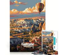 Puzzle da 1000 pezzi con illustrazione del Parco Nazionale di Göreme e della Turchia Ideale per decorazioni,giochi educativi,regalo di compleanno,gioco di svago e divertimento (50x75cm)
