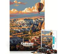 Puzzle da 1000 pezzi con illustrazione del Parco Nazionale di Göreme e della Turchia Incastro preciso,gioco,concentrazione,divertimento,relax,regalo di Natale (38x52cm)