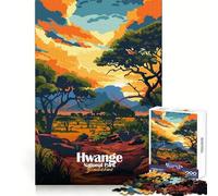 Puzzle da 1000 pezzi con illustrazione del Parco Nazionale di Hwange,Zimbabwe,ideale per adolescenti Sviluppa le capacità cognitive,stimola il tempo libero e favorisce la fuga dalla realtà Perfetto