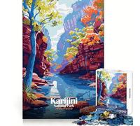 Puzzle da 1000 pezzi con illustrazione del Parco Nazionale di Karijini,Australia,per adolescenti,ideale per stimolare la creatività,il tempo libero e la fuga dalla realtà Perfetto per le vacanze