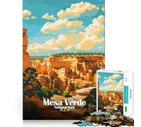 Puzzle da 1000 pezzi con illustrazione del Parco Nazionale di Mesa Verde Gioco di precisione e attività per la mente,divertente per il tempo libero,regalo di compleanno (38x52cm)