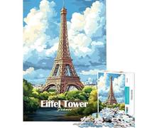 Puzzle da 1000 pezzi con illustrazione della Torre Eiffel sfida per l'intelligenza gioco avvincente per tutta la famiglia adatto anche alle coppie regalo artistico (dimensioni 38x52cm)