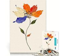 Puzzle da 1000 pezzi con illustrazione di fiori ad acquerello,gioco creativo per sviluppare le capacità cognitive Componenti robusti e ben definiti,ideale da portare in viaggio Gioco