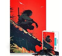 Puzzle da 1000 pezzi con illustrazione di shinobi per adolescenti, ideale per stimolare la memoria, calmare la mente e creare opere d'arte nitide 50x75cm