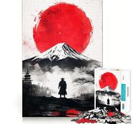 Puzzle da 1000 pezzi con illustrazione di un guerriero samurai e graffiti ideale per adulti Gioco di puzzle che stimola la memoria favorisce il rilassamento mentale e facilita il taglio di compleanno