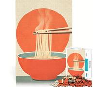 Puzzle da 1000 pezzi con illustrazione di una ciotola di noodles, ideale per adolescenti, stimola la memoria, favorisce il relax, facilita il taglio e dona un tocco artistico (38x26cm)