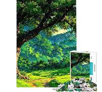 Puzzle da 1000 pezzi con illustrazione di una lussureggiante foresta verde ideale per ragazzi perfetto per una sfida di velocità a mano libera per e Natale Un giocattolo che stimola l'intelligenza