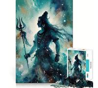 Puzzle da 1000 pezzi con illustrazioni giapponesi di Shiva, ideale per adulti, gioco di logica e puzzle per interni, taglio di precisione, regalo perfetto 38x52cm