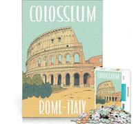 Puzzle da 1000 pezzi con immagine del Colosseo, Roma, Italia, gioco educativo, antistress, compleanno e Natale 38x52cm