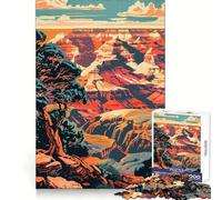 Puzzle da 1000 pezzi con immagine del Grand Canyon dell'Arizona,taglio preciso,divertente per stimolare la mente,per rilassarsi e godersi il Natale (38x26cm)