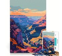 Puzzle da 1000 pezzi con immagine del Grand Canyon dell'Arizona,taglio preciso,gioco cognitivo divertente per il tempo libero,scena natalizia (50x75cm)