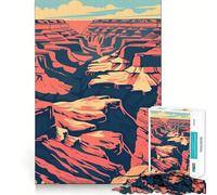 Puzzle da 1000 pezzi con immagine del Grand Canyon dell'Arizona,taglio preciso,gioco cognitivo divertente per il tempo libero,scena natalizia (50x75cm)