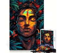 Puzzle da 1000 pezzi con immagine di Shiva in meditazione, ideale per adolescenti Un gioco intelligente per trascorrere del tempo insieme, un'opera d'arte da assemblare 50x75cm