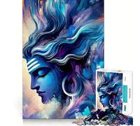 Puzzle da 1000 pezzi con immagine di Shiva per adulti, un rompicapo rilassante e divertente da assemblare 38x26cm