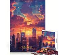 Puzzle da 1000 pezzi con immagine di un tramonto a Indianapolis Indiana USA per adulti e ragazzi Ideale per migliorare la memoria rilassare la mente e creare un design accattivante Regalo di Natale