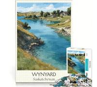 Puzzle da 1000 pezzi con immagini di viaggi nel Saskatchewan, decorazione murale, stimolante da completare, ideale per rafforzare l'amore tra le coppie 38x52cm