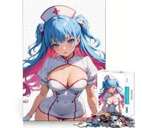 Puzzle da 1000 pezzi con infermiera anime sexy per adolescenti, gioco di logica, passatempo rilassante, taglio perfetto, regalo classico 38x52cm