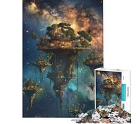 Puzzle da 1000 pezzi con isole fluttuanti nello spazio Aiuta a stimolare la mente ideale per la decorazione della casa e come antistress Adatto a partire dai 14 anni (38x52cm)