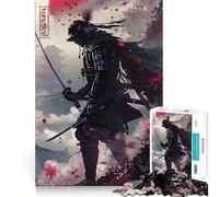 Puzzle da 1000 pezzi con katana del guerriero samurai per adulti, gioco di logica, svago, taglio perfetto, regalo creativo (38x26cm)