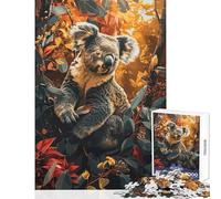 Puzzle da 1000 pezzi con koala foresta e alberi gioco educativo regalo di compleanno giocattolo antistress (26x38cm)
