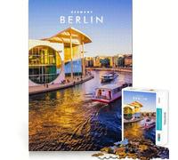 Puzzle da 1000 pezzi con la città di Berlino,taglio preciso,gioco di logica,gioco rilassante,regalo di Natale (50x75cm)