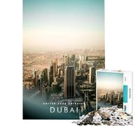 Puzzle da 1000 pezzi con la città di Dubai Un gioco avvincente per coltivare la pazienza Divertente e perfetto come regalo di compleanno (dimensioni 50x75cm)