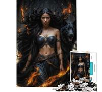 Puzzle da 1000 pezzi con la dea Ecate e il lupo Divertimento a casa decorazione murale gioco pratico per ragazzi dai 14 anni in su (50x75cm)