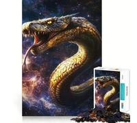 Puzzle da 1000 pezzi con la divinità serpente Naga, ideale per adolescenti, per rafforzare la memoria, perfetto per il tempo libero a casa, con bordi puliti e un regalo prezioso (50x75cm)