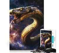 Puzzle da 1000 pezzi con la divinità serpente Naga, ideale per ragazzi, un gioco stimolante per il tempo libero, facile da usare e con tagli precisi, (38x26cm)