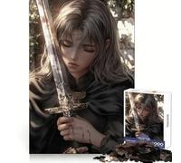 Puzzle da 1000 pezzi con la figura della guerriera triste, ideale per adulti Gioco di logica e antistress Opera d'arte da collezione (38x52cm)