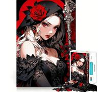 Puzzle da 1000 pezzi con la figura sexy della Morte, ideale per adulti, un gioco per allenare la mente, divertente e di precisione, un regalo artistico 38x52cm