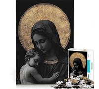 Puzzle da 1000 pezzi con la Madonna con Bambino gioco rompicapo rilassante e stimolante per l'intelletto ideale come regalo per tutta la famiglia 38x26cm