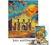Puzzle da 1000 pezzi con la missione di San Antonio ideale per adolescenti perfetto per passare il tempo durante le vacanze a casa un'attività stimolante e antistress 38x52cm