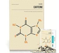 Puzzle da 1000 pezzi con la molecola di caffeina,decorazione con bordi precisi,gioco cognitivo,divertente e facile da usare,regalo di Natale (50x75cm)