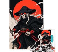 Puzzle da 1000 pezzi con la Morte e la Strega dagli occhi rossi gioco per tutta la famiglia sfida per l'intelligenza giocattolo avvincente ottimo regalo per compleanni (dimensioni 50x75cm)