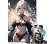 Puzzle da 1000 pezzi con la ragazza anime Athena,un gioco stimolante per la mente,con taglio di alta precisione,ideale per ingannare il tempo (38x52cm)