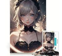 Puzzle da 1000 pezzi con la ragazza anime Isis,gioco di concentrazione mentale senza spazi vuoti,design a incastro preciso,sfida interattiva per il cervello per la casa (38x26cm)