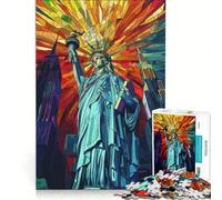 Puzzle da 1000 pezzi con la Statua della Libertà di New York gioco rompicapo sfida impegnativa regalo per amici e familiari 50x75cm